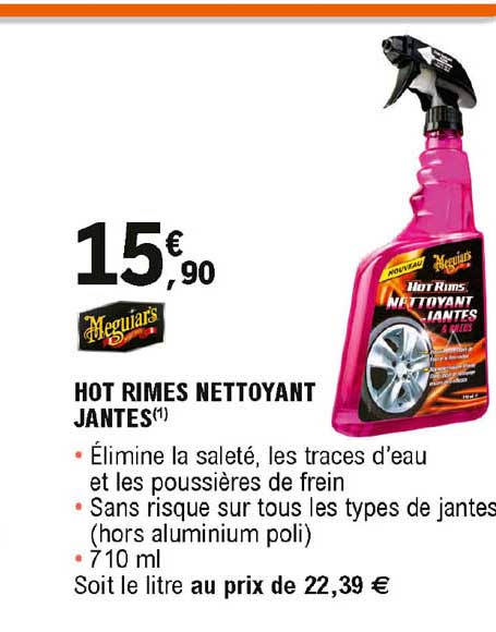 hot rimes nettoyant jantes meguiar's