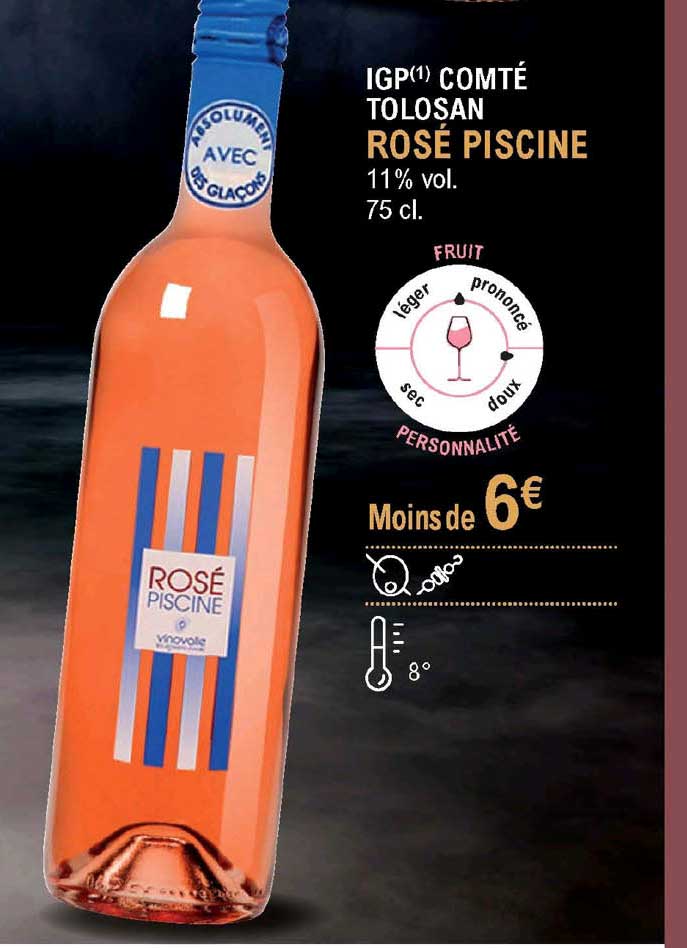 igp comté tolosan rosé piscine