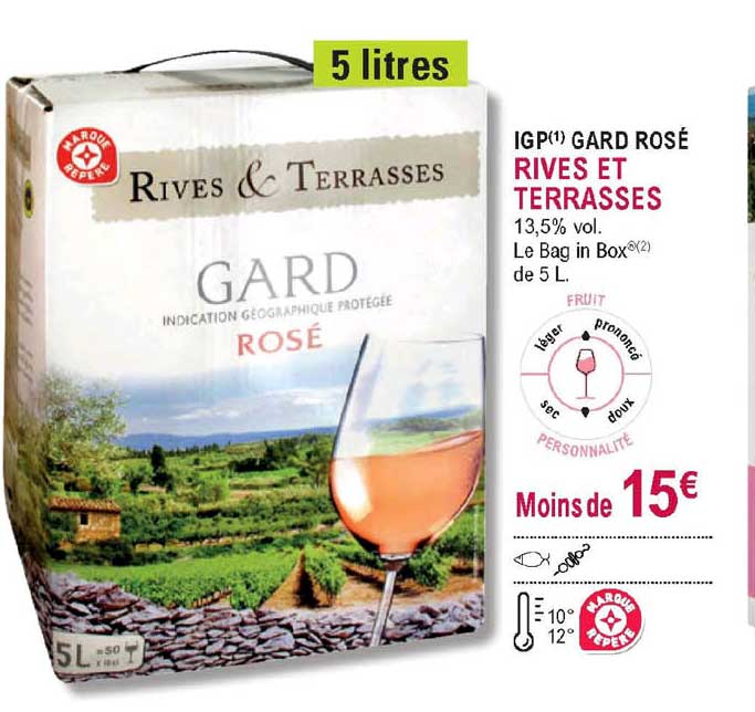 igp gard rosé rives et terrasses