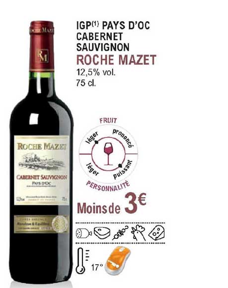 igp pays d'oc cabernet sauvignon roche mazet