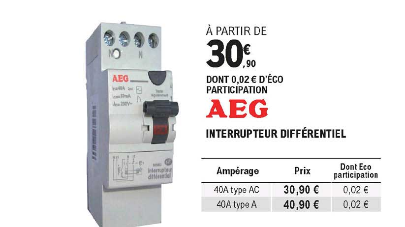 interrupteur différentiel aeg