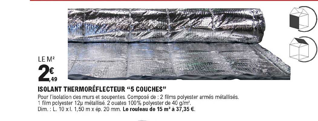 Isolant Thermoréflecteur "5 Couches"