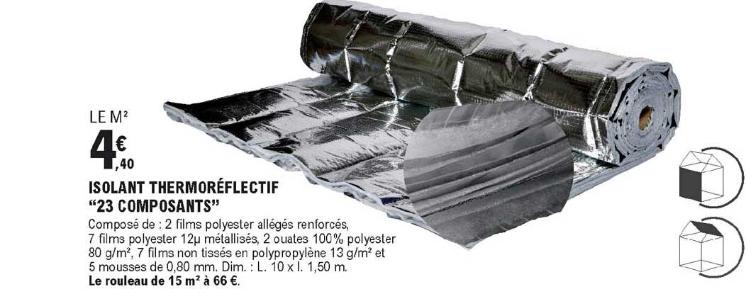isolant thermoréflectif "23 composants"