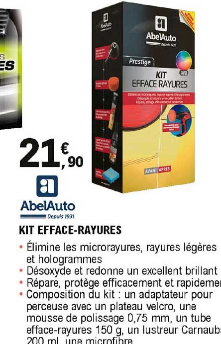 kit efface-rayures abelauto