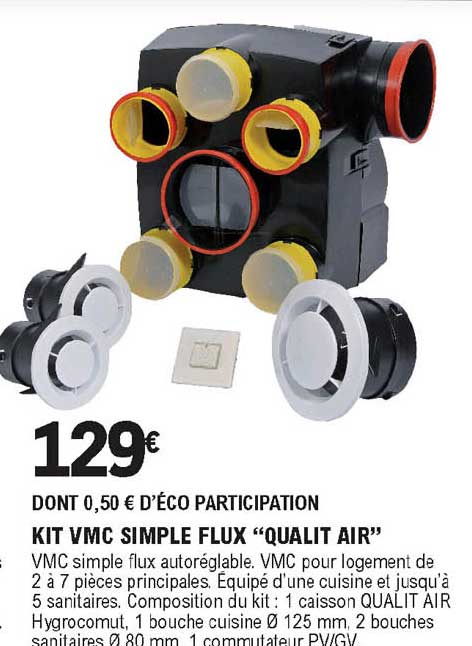 kit vmc simple flux "qualit air"