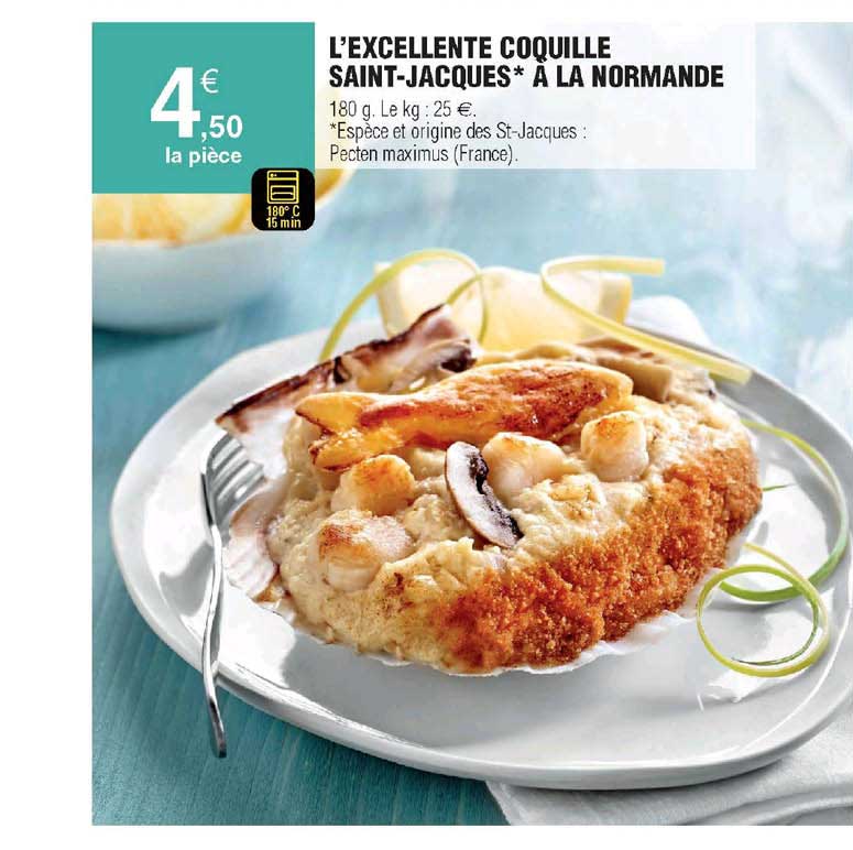 l'excellent coquille saint-jacques à la normande