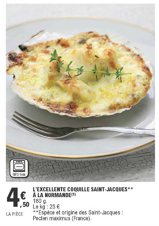 l'excellente coquille saint jacques à la normande