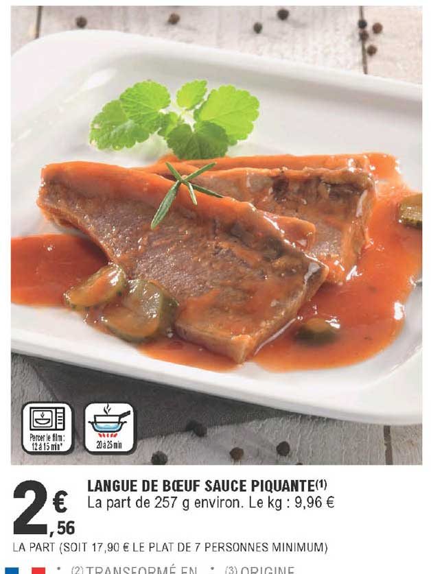 Langue De Bœuf Sauce Piquante
