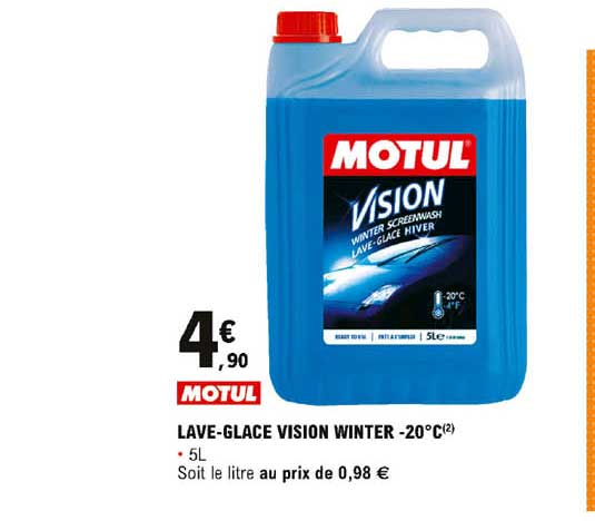 lave-glace vision winter -20°c motul