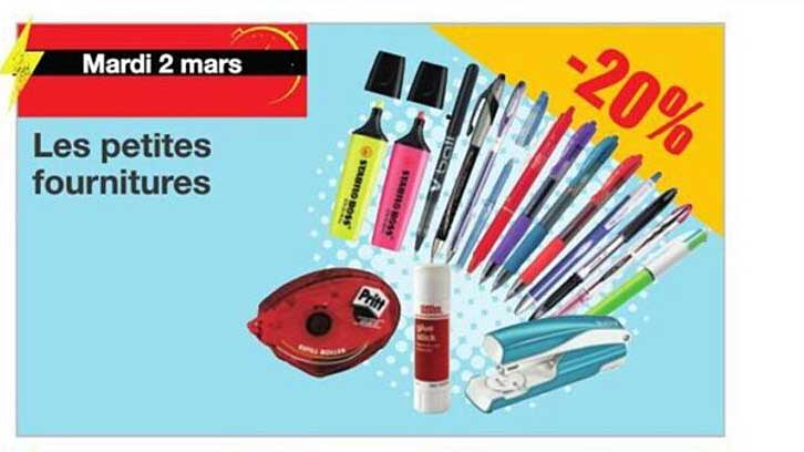 les petites fournitures