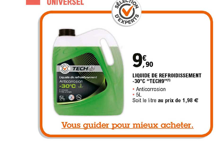 Liquide De Refroidissement -30° "tech9"