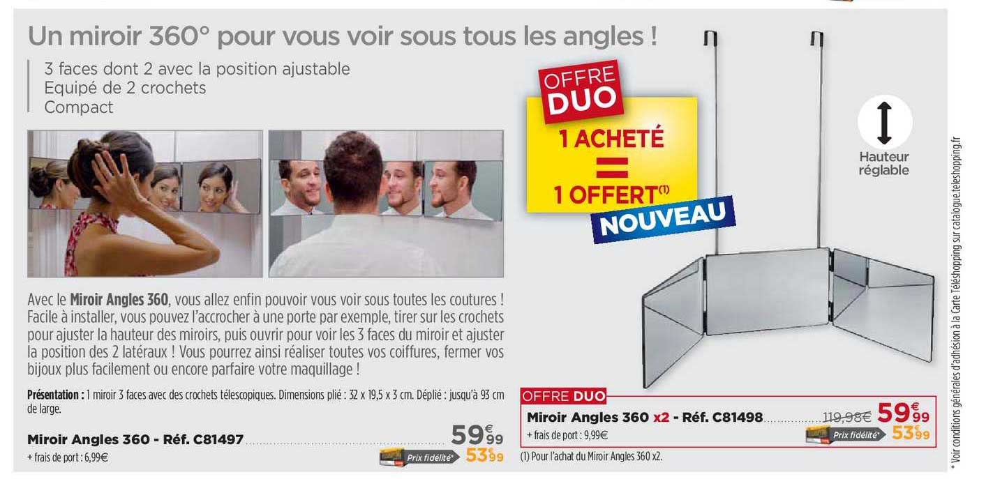 miroir angles 360