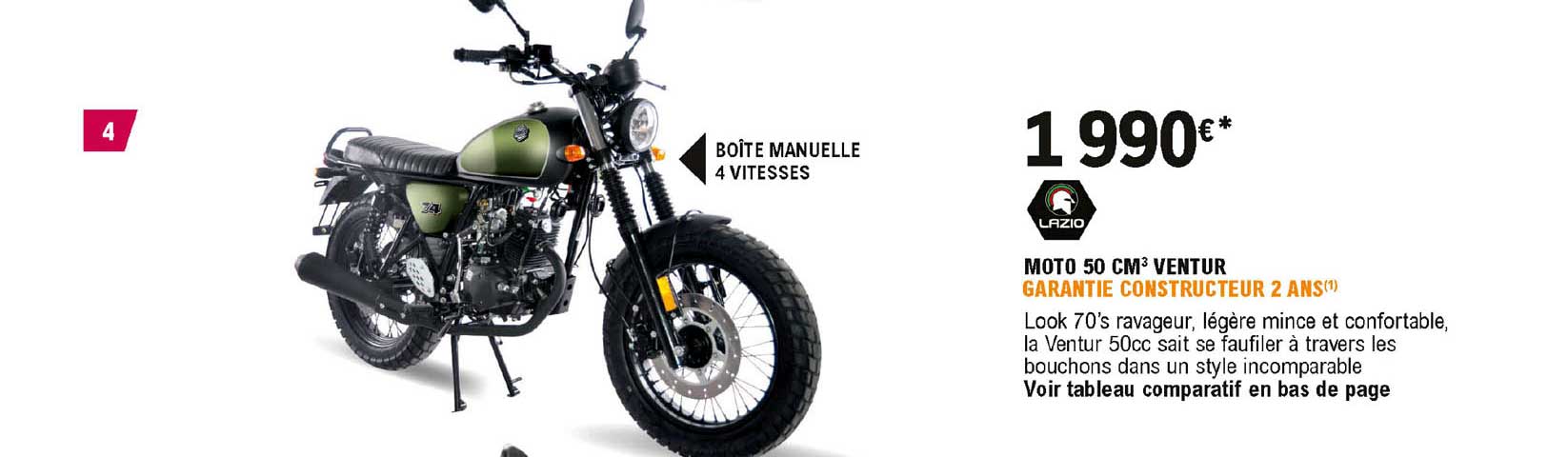 moto 50 cm3 ventur lazio