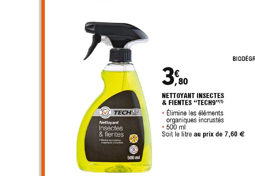 Nettoyant Insectes & Fientes "tech9"