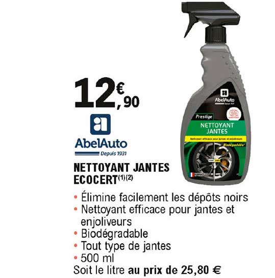 nettoyant jantes ecocert abelauto