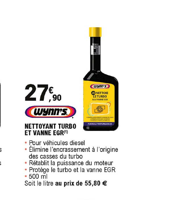 nettoyant turbo et vanne egr winn's