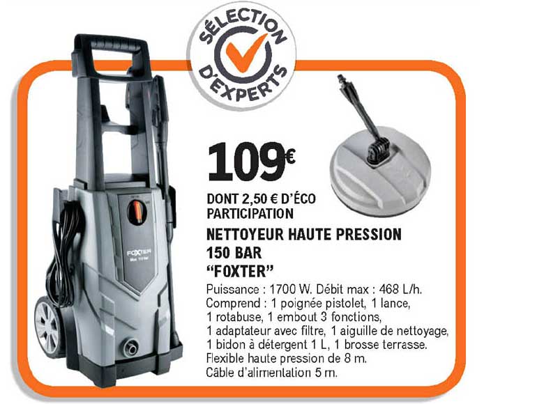 Nettoyeur Haute Pression 150 Bar "foxter"