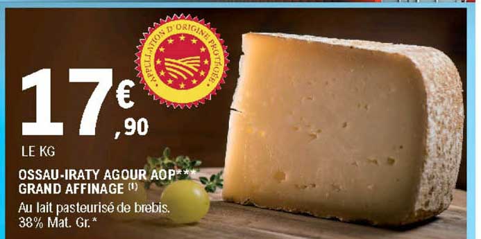 ossau iraty agour aop grand affinage