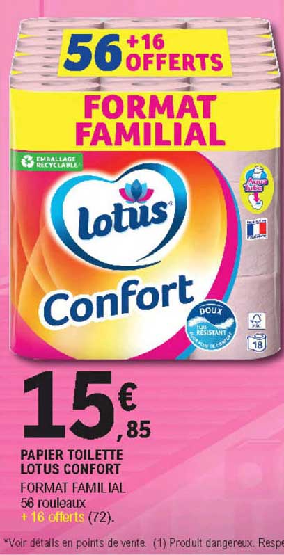 Papier Toilette Lotus Confort
