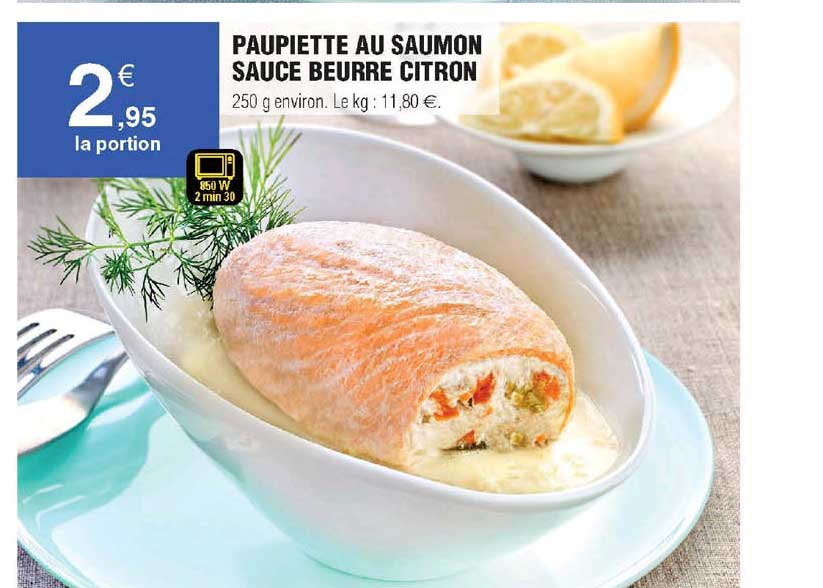Paupiette Au Saumon Sauce Beurre Citron