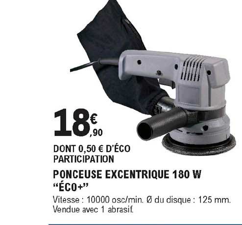 ponceuse excentrique 180 w "éco+"