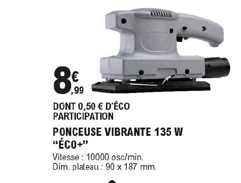 ponceuse vibrante 135 w "éco+"