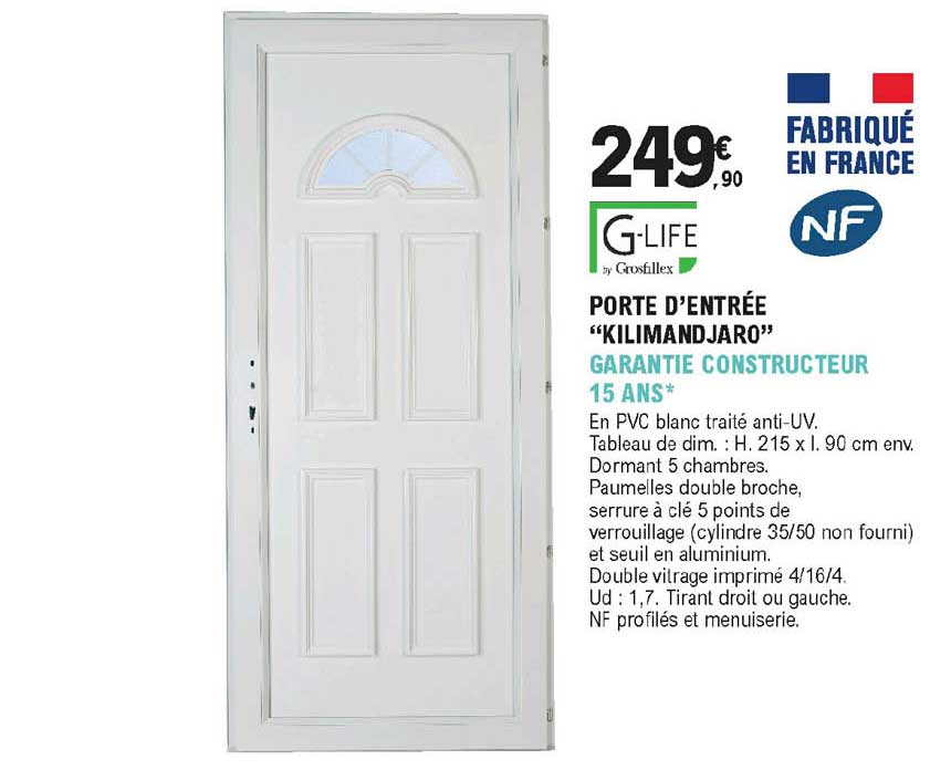 porte d'entrée "kilimandjaro" g-life