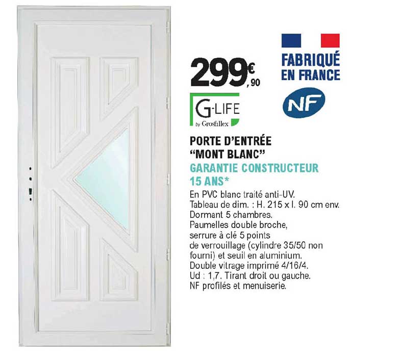 porte d'entrée "mont blanc"