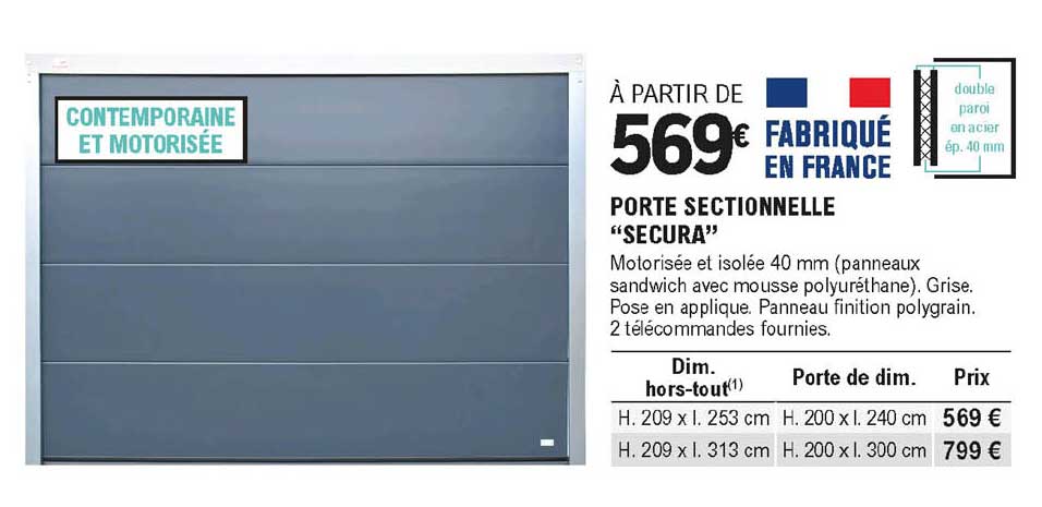 Porte Sectionnelle "secura"