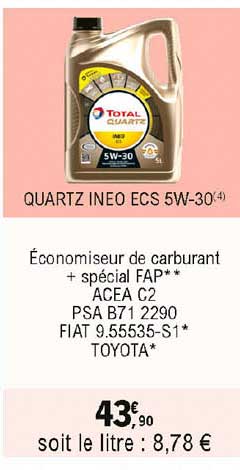 quartz ineo ecs 5w-30 total