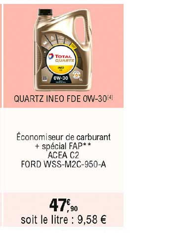 quartz ineo fde ow-30 total