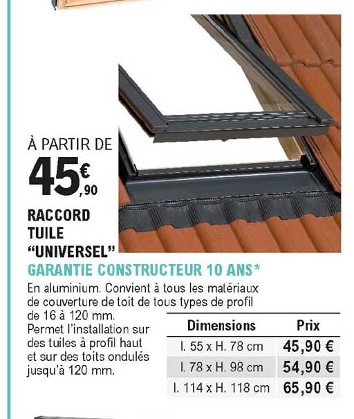 Raccord Tuile "universel"