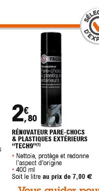 rénovateur pare-chocs & plastiques extérieurs "tech9"