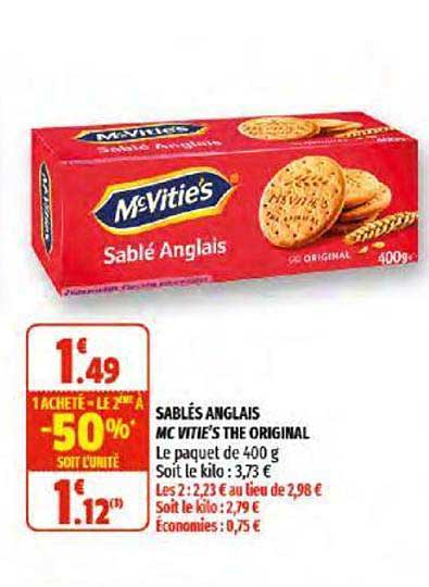 sablés anglais mc vitie's the original