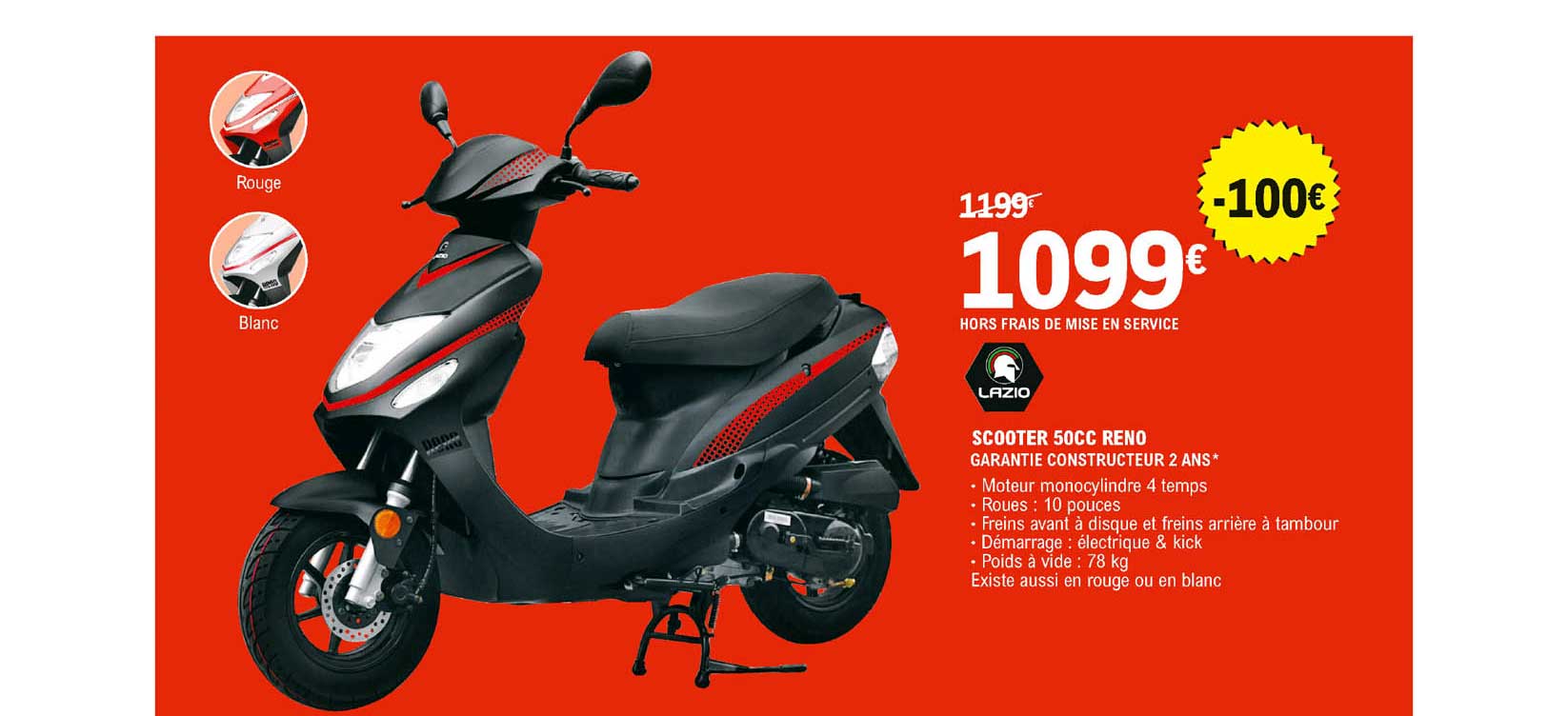 scooter 50cc reno lazio