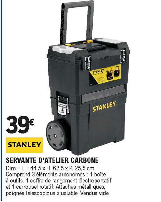 servante d'atelier carbone stanley