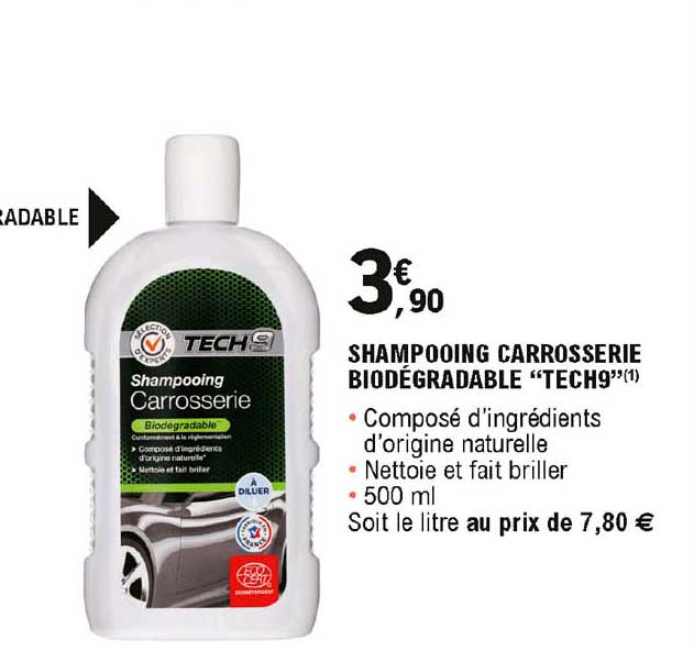 shampooing carrosserie biodégradable "tech9"