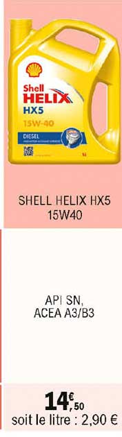 shell helix hx5 15w40