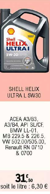 shell helix ultra l 5w30