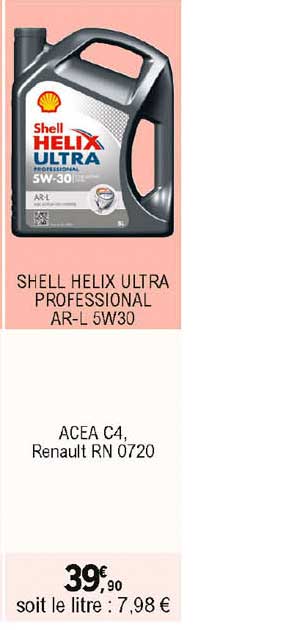 shell helix ultra professional ar-l 5w30