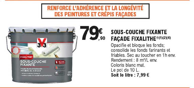 sous-couche fixante façade fixalithe