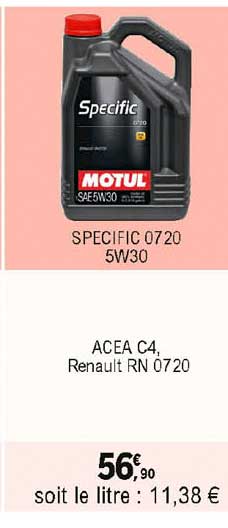 specific 0720 5w30 motul