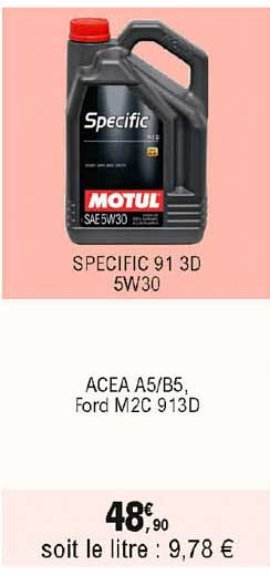 specific 91 3d 5w30 motul
