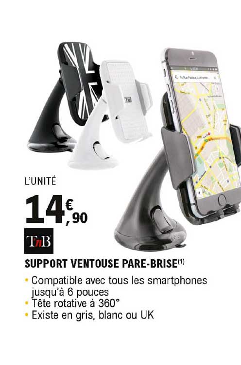 support ventouse pare-brise tnb
