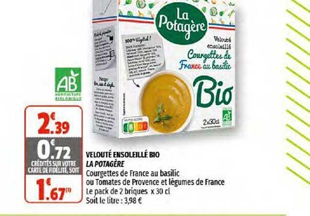 Velouté Ensoleillé Bio La Potagère