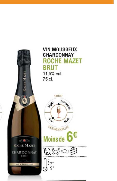 vin mousseux chardonnay roche mazet brut