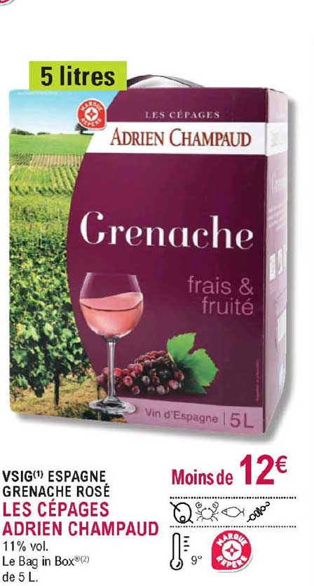 Vsig Espagne Grenache Rosé Les Cépages Adrien Champaud
