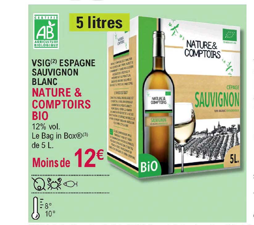 vsig espagne sauvignon blanc nature & comptoirs bio
