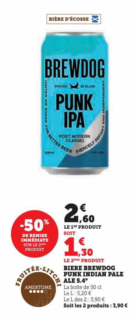 bière brewdog punk indian pale ale 5.4°
