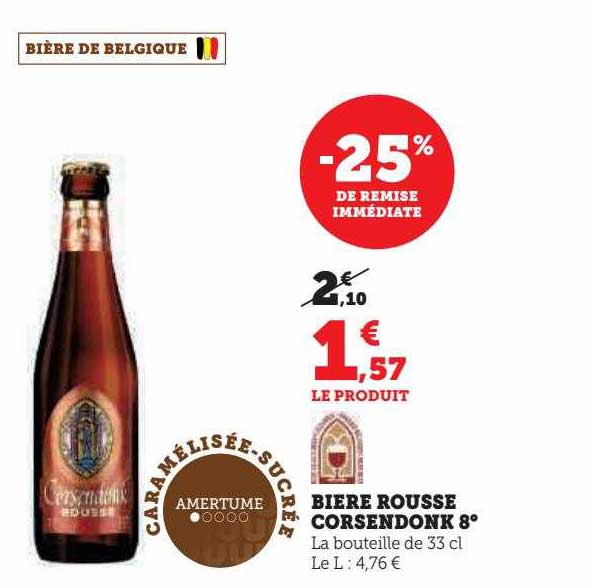 Bière Rousse Corsendonk 8°